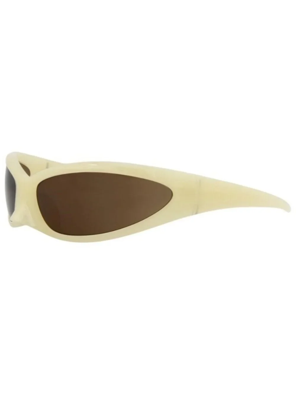 New Balenciaga Unisex Shield/Wrap Yellow Yellow Brown Fashion Designer Sunglasse